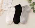Faith Cross Ankle Socks – 3 Pair Christian Comfort Pack