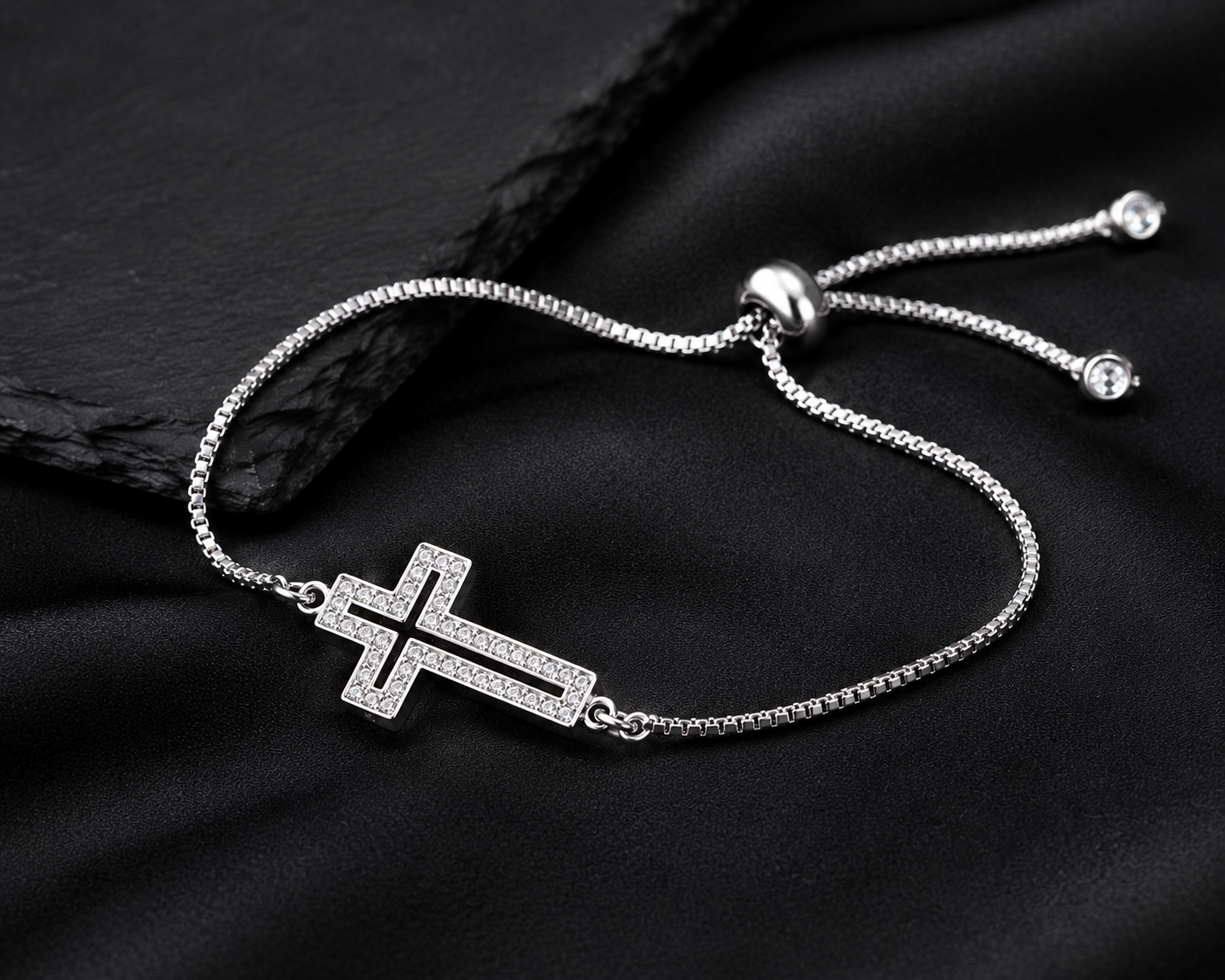 Faith Cross Adjustable Bracelet