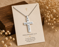 Philippians 4:13 Strength Cross Necklace